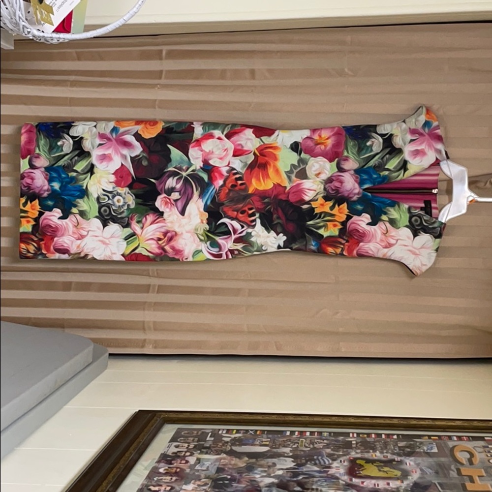 Ted baker colourful dress Size 1!